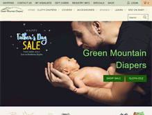 Tablet Screenshot of greenmountaindiapers.com